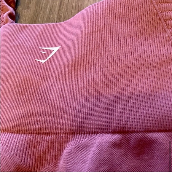 Gymshark EUC Energy + Seamless Dusty Pink Leggings Size Medium high waisted - Picture 14 of 15